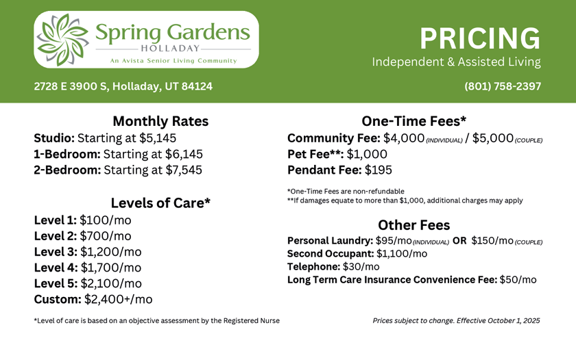 Pricing Insert