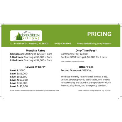 Pricing Insert
